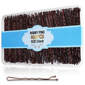 Brown 2 Inch Premium Bobby Pins - Secure Hold, Pain-Free Hair Clips with Storage Case
