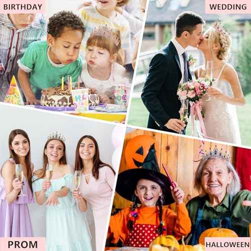 Crystal Crown and Tiara For Women - Rhinestone Headband For Princess Girls,Bridal Hair Accessories For Weddings Birthday