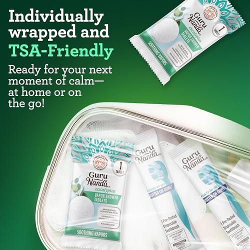Eucalyptus Vapor Shower Tablets - Aromatherapy Steamers for Relaxation, 10 Count