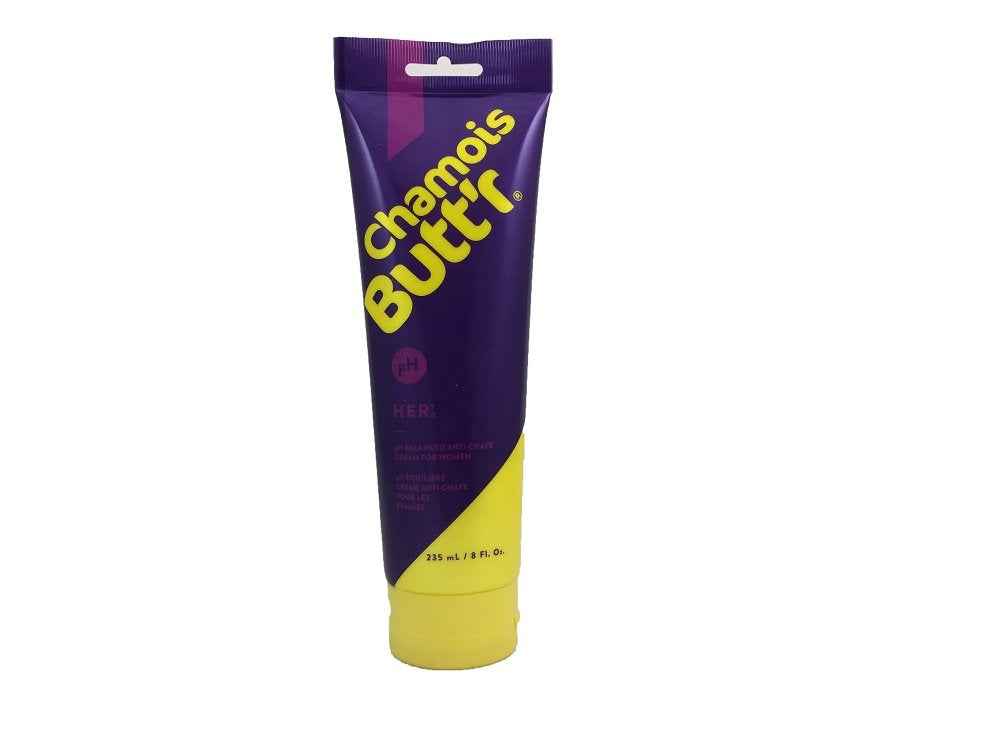 Chamois Butt'r Original Anti-Chafe Cream, 8 oz Tube & Her' Anti-Chafe Cream, 8 Ounce Tube