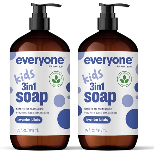 Lavender Kids 3-in-1 Soap, Bubble Bath & Shampoo - 32 oz (2-Pack)