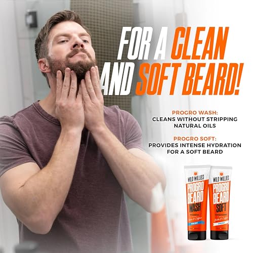 Wild Willies Beard Conditioner for Men - with Biotin & Caffeine for Soft, Healthy Growth - Made in USA - Now Larger at 5 oz Tube at Same Price - Great Beard Softener for Men Coarse Hair