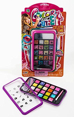 Kids Makeup Kit with Phone Case Mirror - Washable & Non Toxic