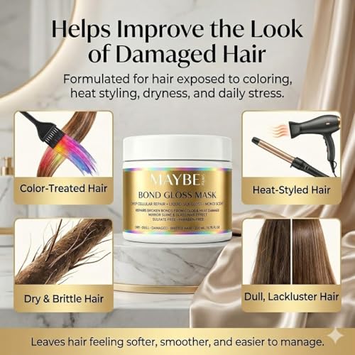 Paris Bond Gloss Hair Mask - Deep Repair & Moisture, 6.76 oz