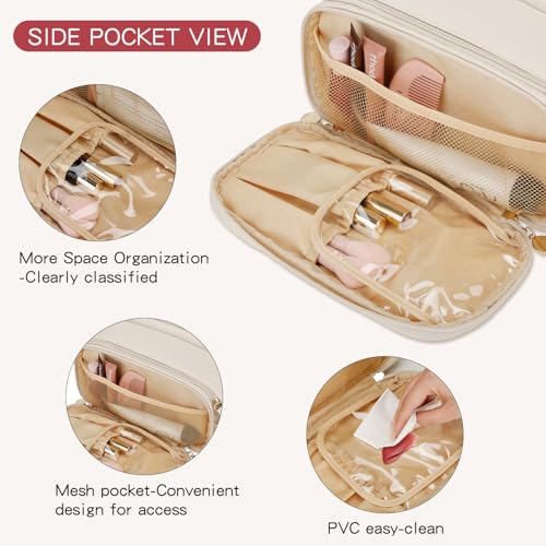 Personalized Travel Makeup Bag for Women & Teen Girls - Large Waterproof Organizer