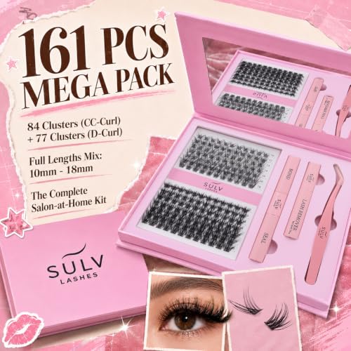 SULV Eyelash Clusters Kit - DIY Wispy Lash Extensions 10-18mm