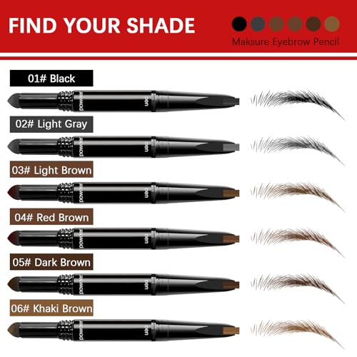 3-in-1 Microblading Eyebrow Pencil - 0.1mm Ultra-Fine Tip