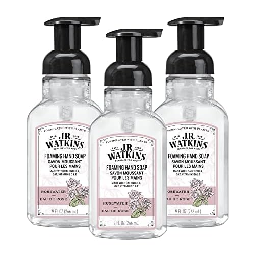 J.R. Watkins Foaming Hand Soap with Pump Dispenser, Moisturizing Foam Hand Wash, All Natural & Foaming Hand Soap with Pump Dispenser, Moisturizing Foam Hand Wash, All Natural