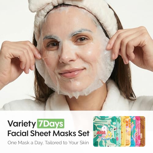 ZealSea 7-Day Face Mask Set | Hydrating Sheet Masks for All Skin