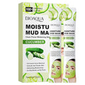 BIOAQUA Cucumber Moisturizing Facial Mud Mask Clean Pores Oil Control Refreshing Face Skin 8g x 10pcs