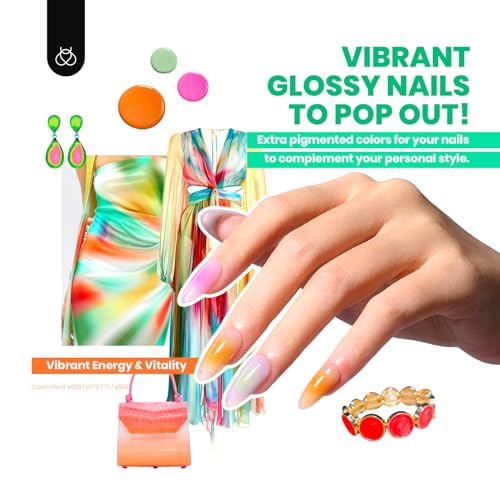 Beetles 44pcs Gel Nail Polish Set with Base & Top Coats