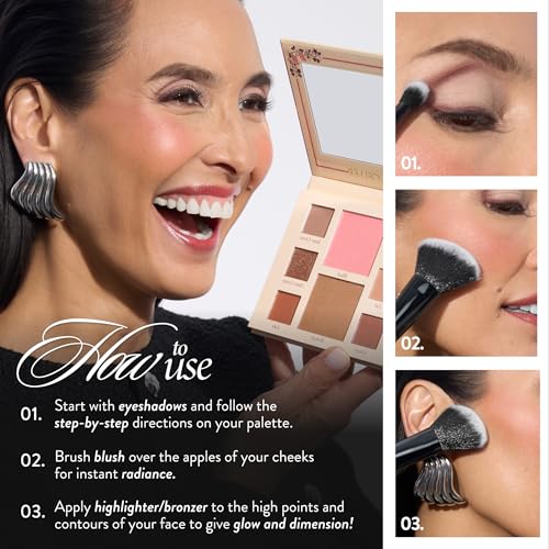 LAURA GELLER NEW YORK Party in a Palette, Ready to Jetset! + Baked Balance-n-Brighten Powder Foundation, Toffee