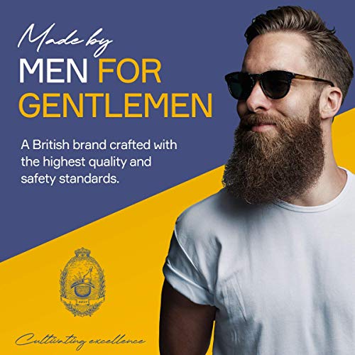 Seven Potions Beard Brush For Men With 100% First Cut Boar Bristles. Made in Pear Wood With Firm Bristles To Tame and Soften Your Facial Hair
