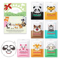 Kaely 7 Pack Kids Face Mask Spa, Animal Face Masks for Kids Teens Women Skincare, Animal Character Sheet Facial Mask for All Skin Types, Girls Night Party Skin Care Set, Birthday Christmas Gifts, 01B