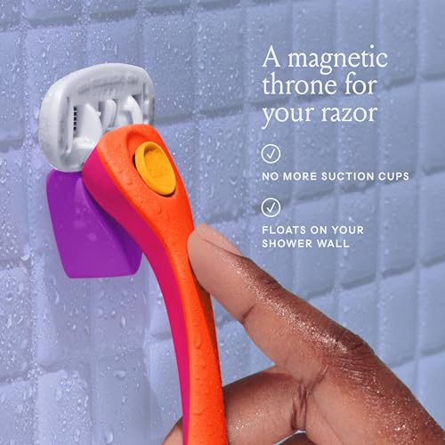 Billie Women's Razor Kit – 5-Blade Razor + 4 Refills + Magnetic Holder