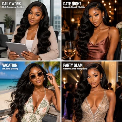 30 Inch Lace Front Wig - Synthetic Heat Resistant Pre-Plucked HD Lace