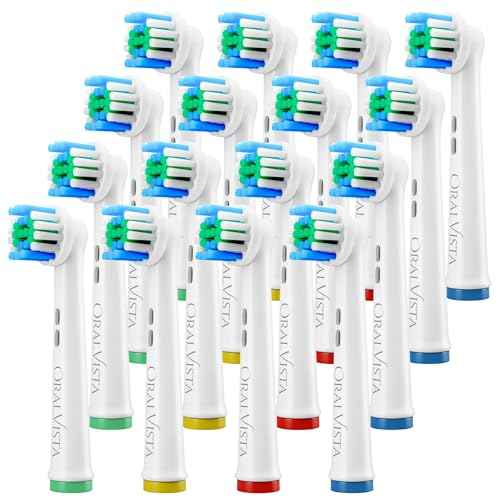 Compatible with Braun Oral B Replacement Heads, Electric Toothbrush Heads 16 Pack Replacement Toothbrush Heads Oral B Compatible - Compatible Braun Toothbrush Heads Replacement