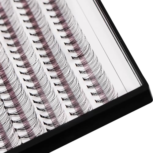 Bodermincer Large Tray 20D Cluster 0.07C,10 Lines,8-10-12-14mm Mixed,10-12-14-16mm Mixed,Natural Long Individual Flare Lashes Cluster False Eyelashes (10D 12-14-16-18mm Mixed)