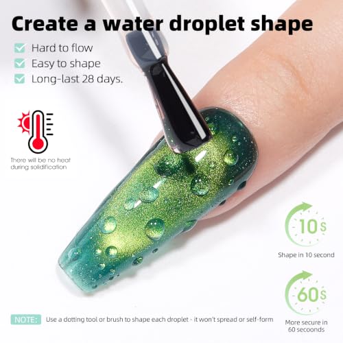 Brynelle 3D Water Droplet Nail Gel - Clear Sculpting & Art Gel 15ml