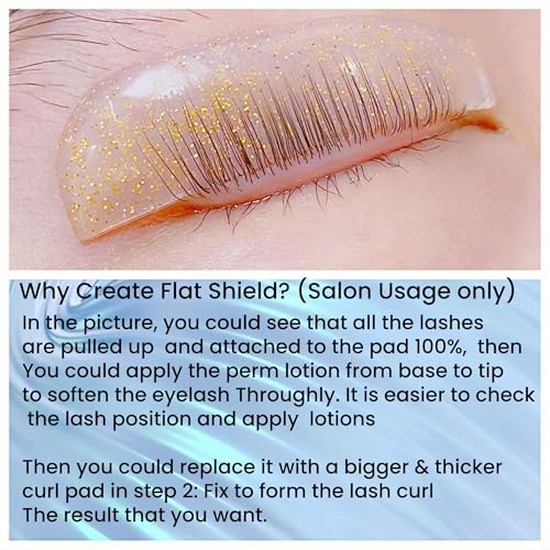 Asian Flat Lash Lift Shields 1mm - Professional Salon Perm Pads