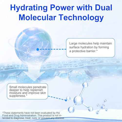 Hyaluronic Acid Powder, Pure Hyaluronic Acid Powder for Skin & Face, Cosmetic Grade, Low Molecular Weight, Water-Soluble DIY Facial Serum for Face Hydration & Moisture (1PCS)