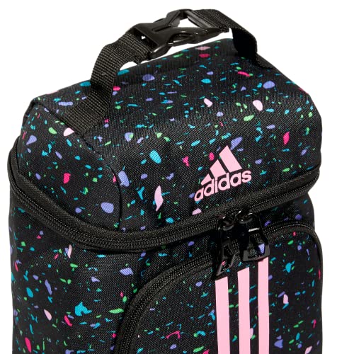 adidas Excel 2 Insulated Lunch Bag, Speckle Black/Bliss Pink, One Size