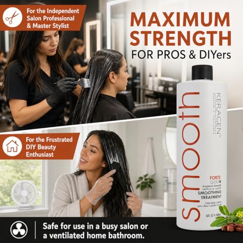 KERAGEN Brazilian Keratin Hair Smoothing Treatment 16 oz