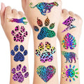 120 PCS Cheetah Print Temporary Tattoos for Kids