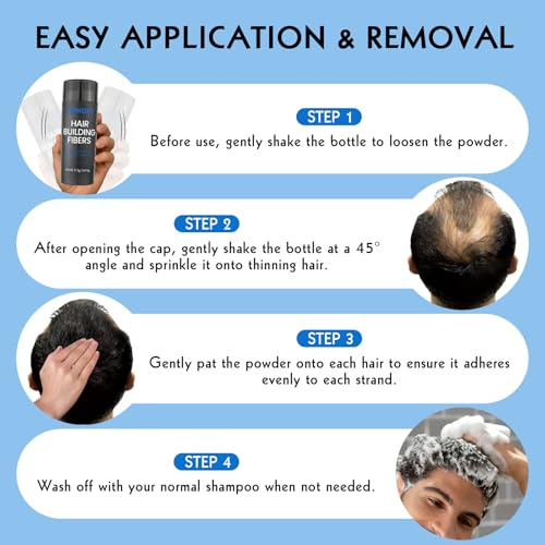Hair Building Fibers for Thinning Hair - Dark Brown, 27.5g