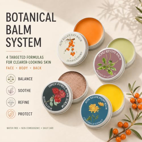 Organic Acne Relief Balm – Sea Buckthorn & Rosehip Face Treatment