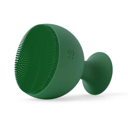 Palm Face Clean Pro⁺ - Electric Face Scrubber for Acne - IPX7 Waterproof and Rechargeable Silicon Face Exfoliator with Slip-Free Grip, 3 Speed Setting - Free from phthalates - Forest