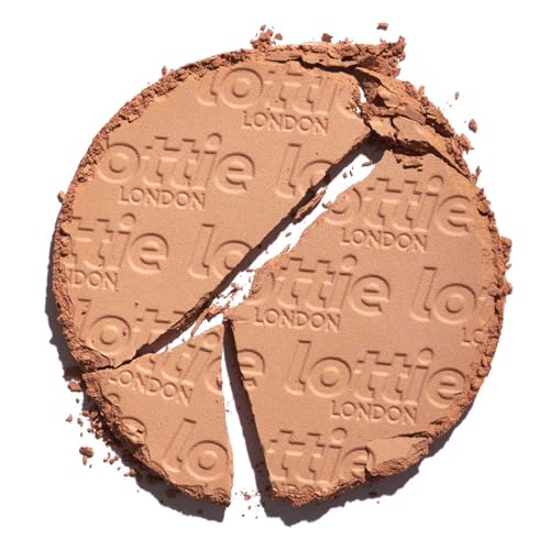 Lottie London Sunkissed Bronzer in Sunburst, Infused with bamboo extract and Vitamin E this skin-loving bronzer adds a buildable warm bronze for a defined finish