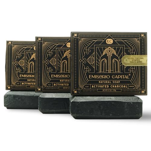 Natural Soap Bar for Men | Activated Charcoal | Luxurious Cleansing | Moisturizing and Gentle for All Skin Types | Handmade | Ecofriendly & Cruelty-Free | No Harmful Chemicals (3)