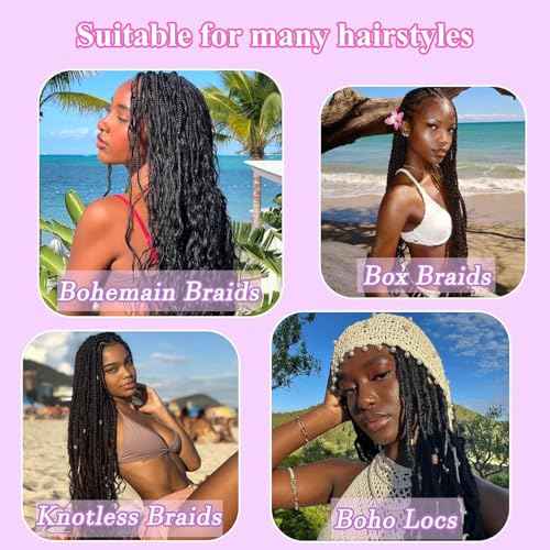 Human Braiding Hair 2 Bundles 100g 24 Inch Deep Wave Bulk 100% Human Hair for Braiding No Weft 12A Brazilian Virgin Human Hair Extensions for Boho Braids Natural Black