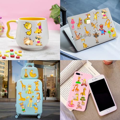 Generic Giraffe Temporary Tattoos Birthday Party Supplies Favors Decorations Super Cute 96PCS Fake Tattoos Stickers for Boys Girls School Classroom Rewards Gifts Ideal