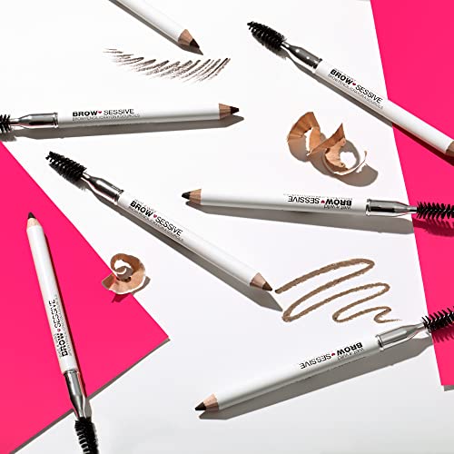 wet n wild Brow-Sessive Brow Pencil Duo with Spoolie, Taupe