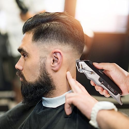LANVIER Professional Hair Clipper Kit - 10W 7500RPM Cordless Trimmer
