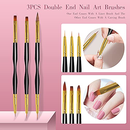 32Pcs Professional Nail Art Brush Set & Dotting Tools for Acrylic Designs