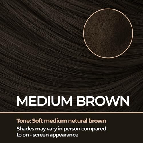 Keratin Hair Fibers for Thinning Hair - Medium Brown 15g