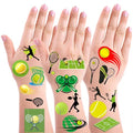 300 Tennis temporary Tattoos Stickers Tennis Sports Themed Party Supplies Decorations Tennis Racket Baby Shower Birthday Party Tattoos