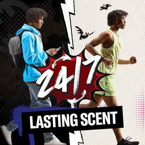 Old Spice Body Wash for Men, Batman: Dark Night, 3X Defense, 24/7 Shower Fresh with Lasting Scent, Cleansing 2-in-1 Body & Face Wash, Smell Like a Hero, Black Cherry and Nightfall Scent, 24 oz