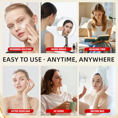 Caffeine & Retinol Under Eye Serum ? Dermatologist-Tested, Fast Absorbing, Correction for Puffy Eye Bags Fine Lines Dark Circles Wrinkles While Providing Moisturizing Care