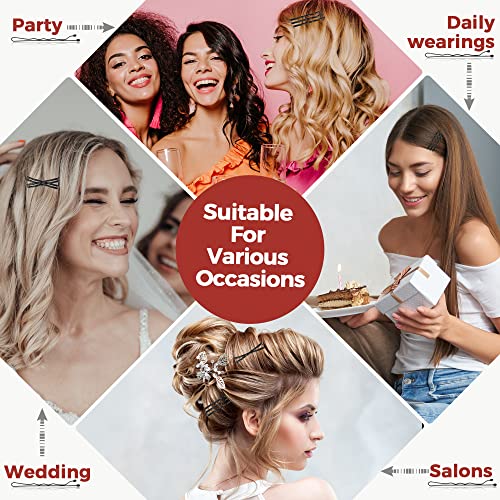 Black Bobby Pins 300 Pcs with Storage Box - 2 Inch Hair Pins for Women & Kids - Invisible Wavy Hair Clips