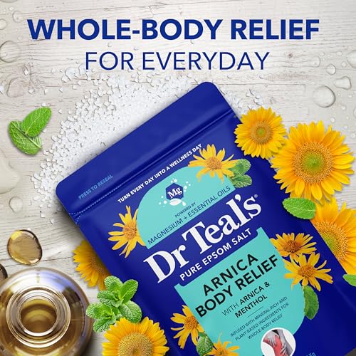 Dr Teal's Arnica Epsom Salt Soak with Menthol, 3 lbs