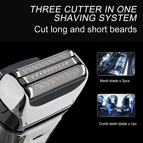 Cordless USB Charging Men Electric Shaver, Portable Beard Trimmer for Home Daily Use or Salon