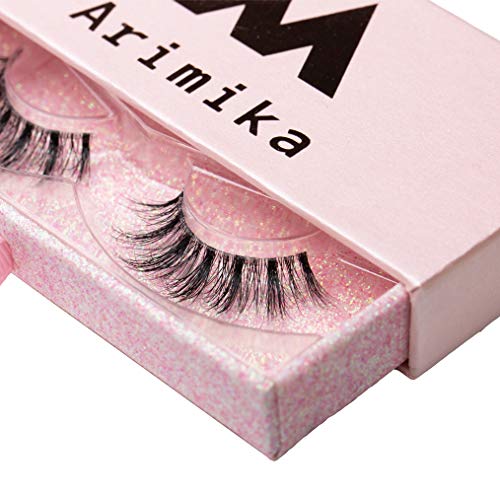 3D Mink False Eyelashes Clear Band - Fluffy Wispy Natural Lashes