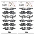 Tattoos 2 Sheets Angel Wings Cartoon Tattoo Art Fashion Temporary Tattoos Body Art Stickers Fake Waterproof Removable Stickers Party for Teens Men Women (08)