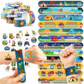 72-Piece Camping Party Favors Set – Slap Bracelets & Tattoos