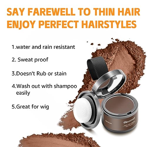 Abomet Root Touch Up Hair Powder - Medium Brown