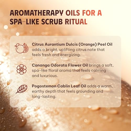 Exfoliating Brown Sugar Body Scrub with Coconut Shreds, Vitamins C, E & B5 ? Softens & Refreshes Look of Skin ? 8.8 oz